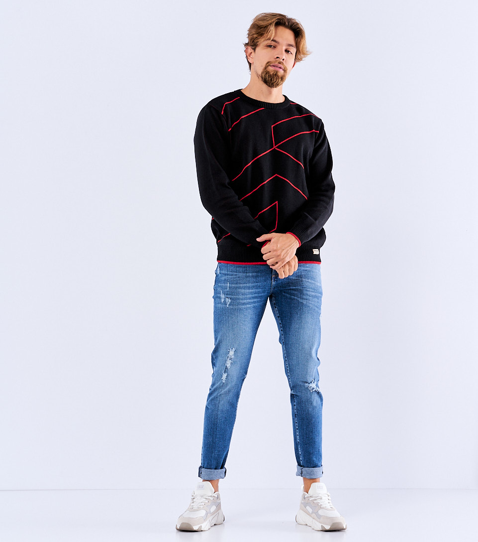 Para Hombre Diego Buzo Unicolor Con Lineas En Delantero Unser 826986 NG