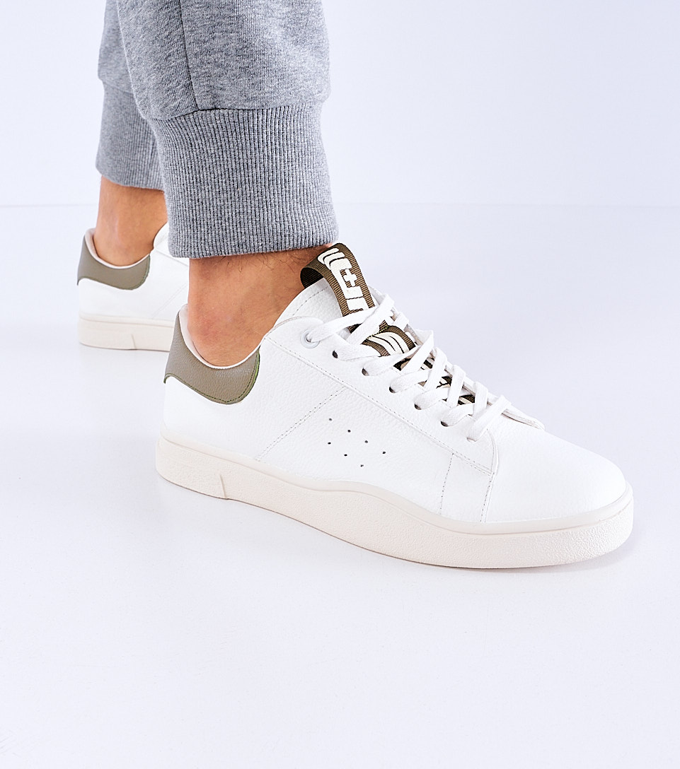 Dainner Para Hombre Tenis Unicolor Con Tira De Texto En Lengua Unser 826942 BL