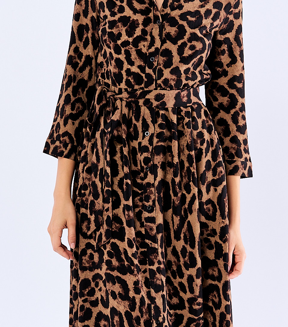 Vestido Para Mujer Largo Animal Print Derek 828114 CF