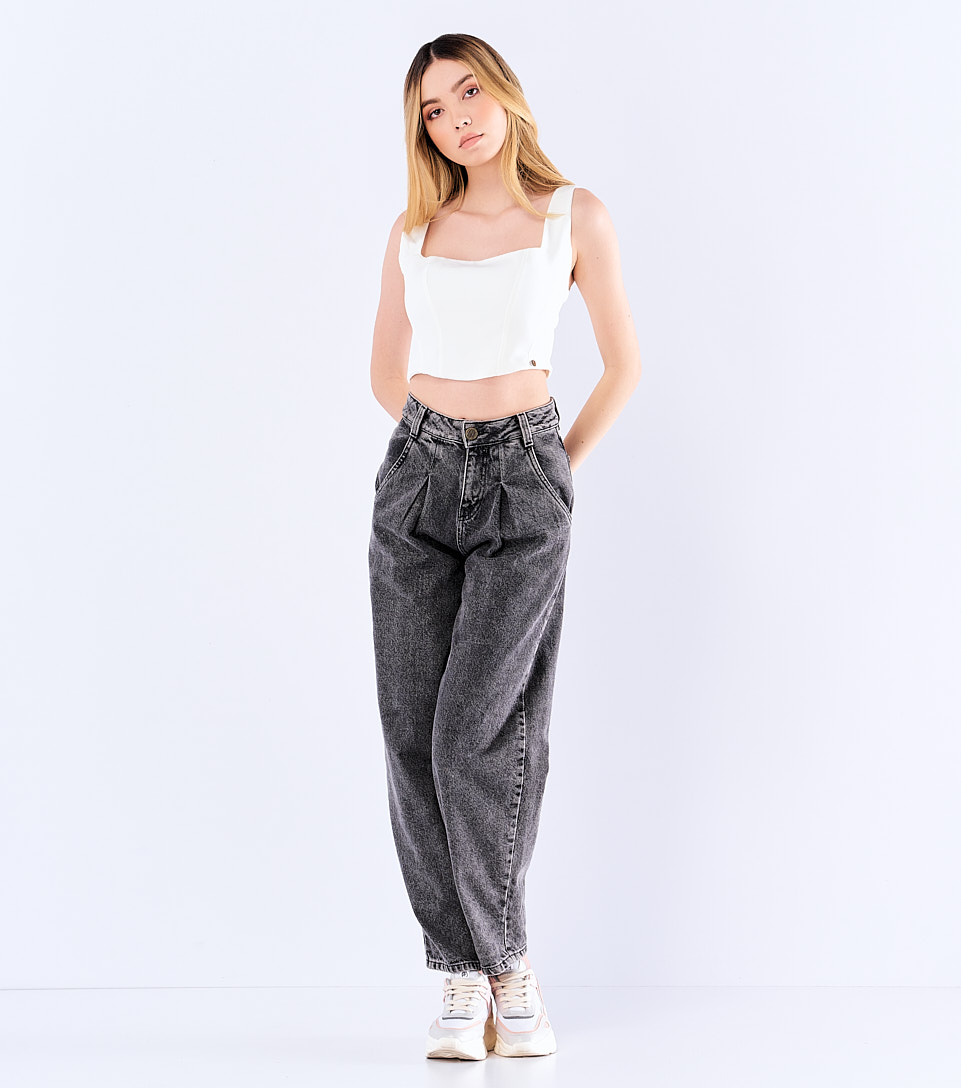 Silky Crop Top Silueta Corse Typer 828972 BL