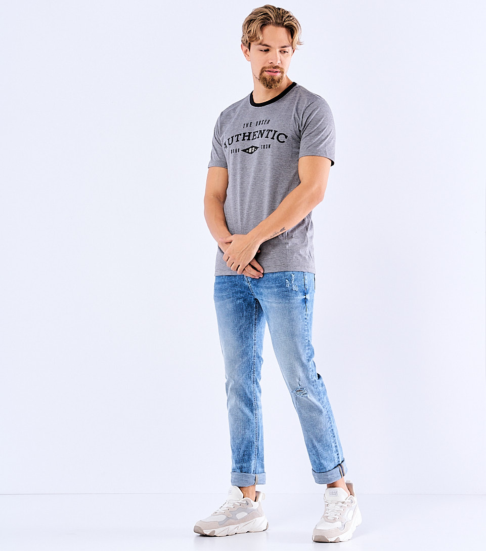 Agustin Camiseta Comfort De Rayas Unser 829545 GR