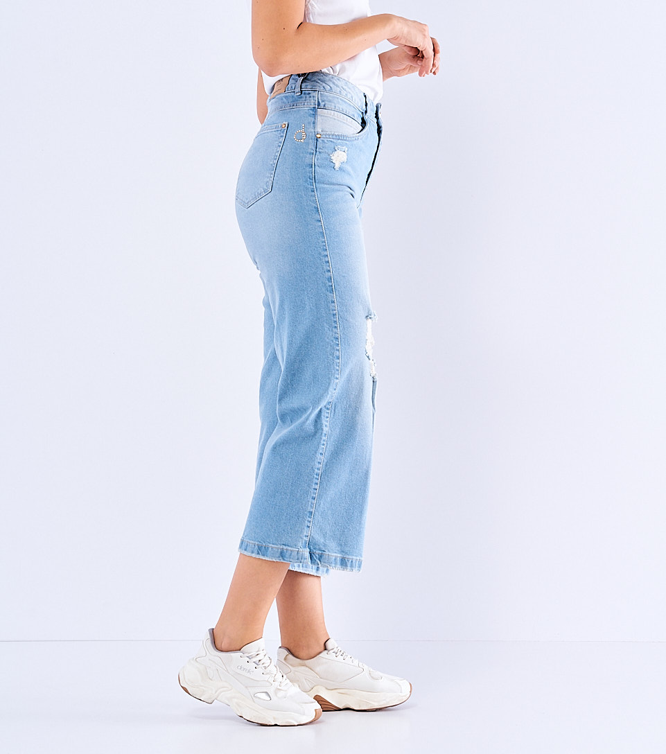Jean Tipo Culotte Con Proceso Praga Rosalia Derek 827849 AZ