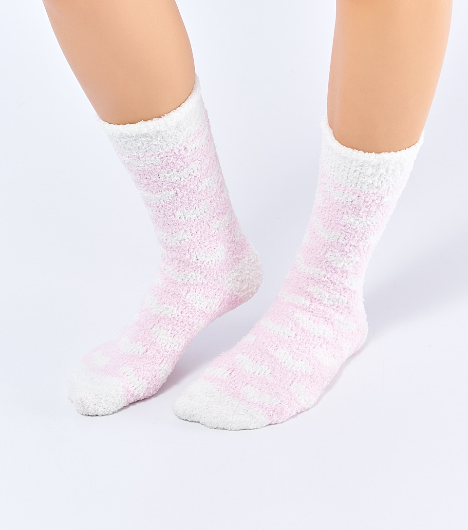 Media Para Mujer Larga Afelpada Combinada Bipack Rut Derek 827467 CU