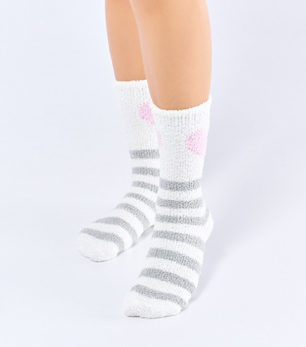 Media Para Mujer Larga Afelpada Combinada Bipack Rut DerekCU