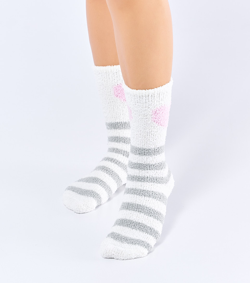 Media Para Mujer Larga Afelpada Combinada Bipack Rut Derek 827467 CU