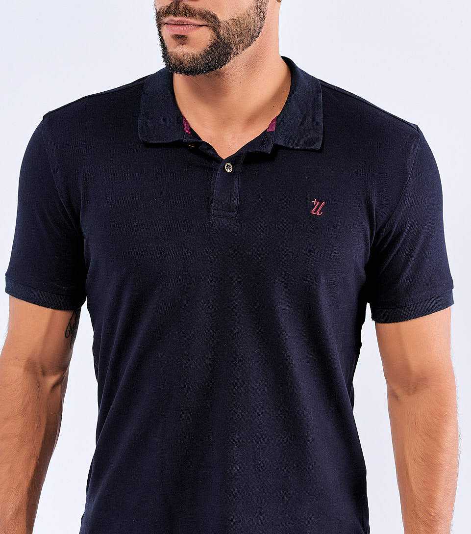 Polo Billy Slim M C Con Apliques Unser 811022 AM