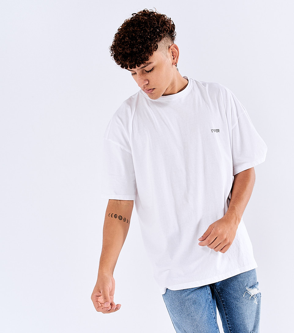 T Shirt Oversize Para Hombre Maik Typer 828956 BL