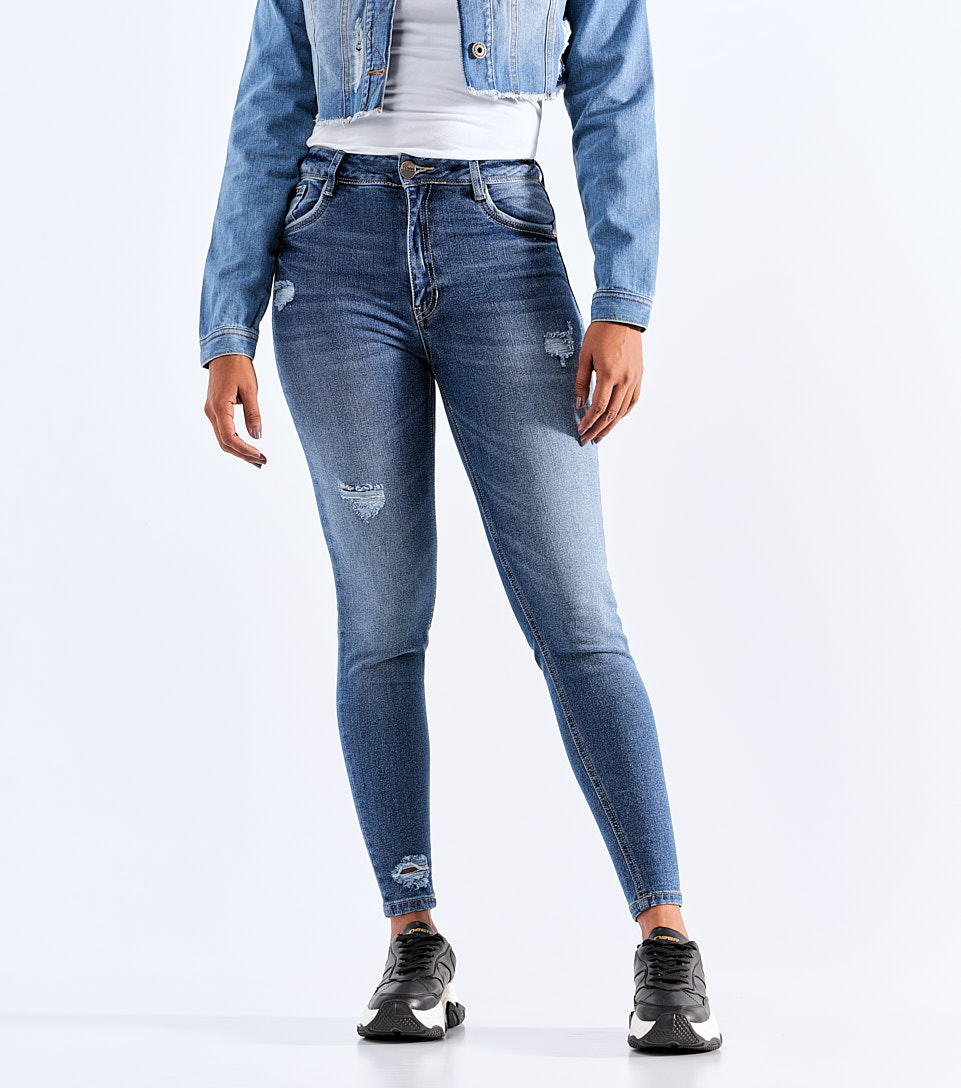 Jean Para Mujer Con Proceso Medio Y Rotos UnserAZ