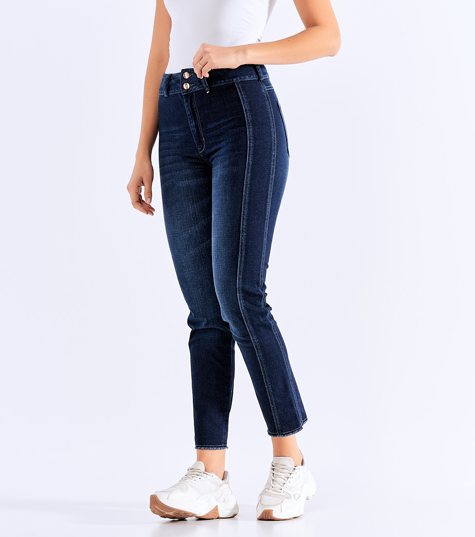 Jean Para Mujer Pull Up Bota Recta Con Cortes Praga Marian Derek 827959 AZ