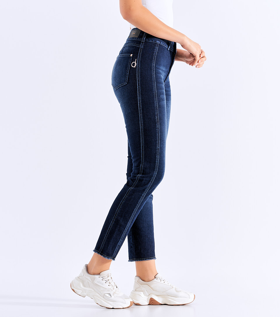 Jean Para Mujer Pull Up Bota Recta Con Cortes Praga Marian Derek 827959 AZ