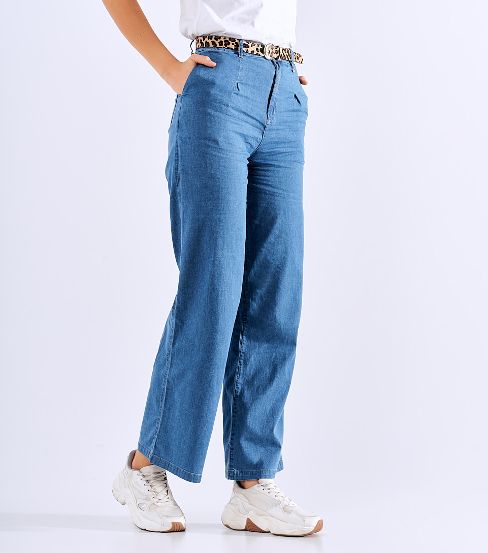 Jean Para Mujer Tipo Palazzo En Chambray Praga Audrina Derek 827952 AZ