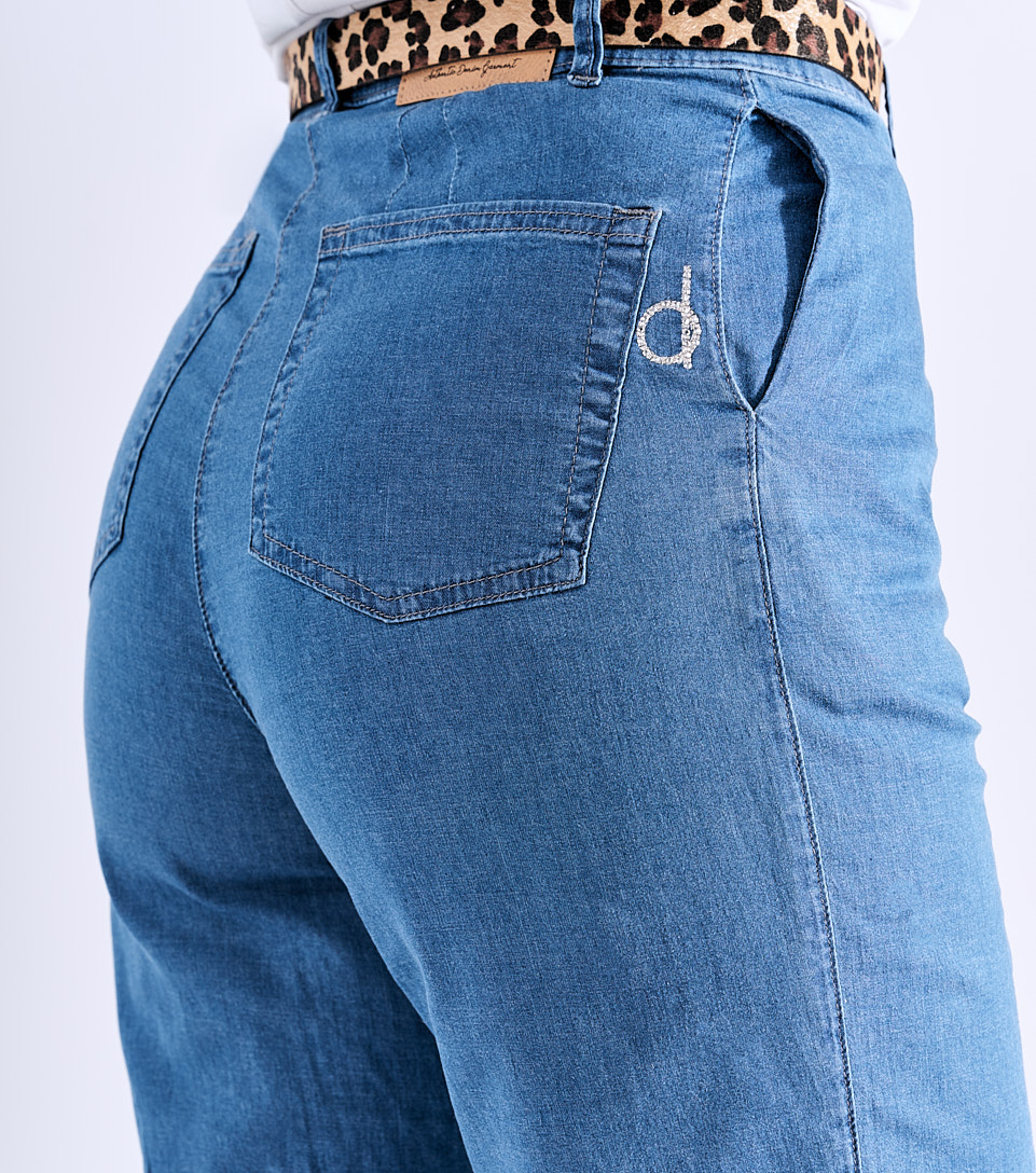 Jean Para Mujer Tipo Palazzo En Chambray Praga Audrina Derek 827952 AZ