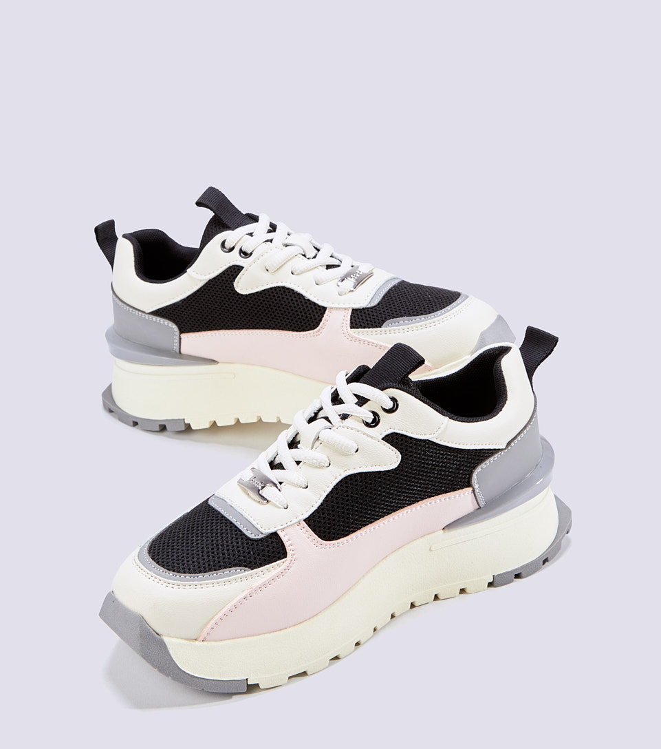 Tenis Para Mujer Suela Alta Derek 828167 NG