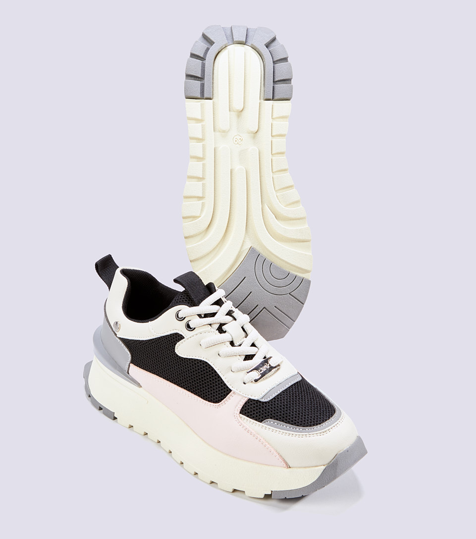 Tenis Para Mujer Suela Alta Derek 828167 NG