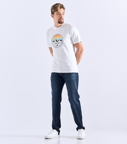 Jean Para Hombre Molderia Iron Con Proceso Medio Cinco Bolsillos UnserAZ