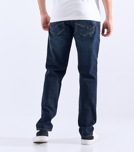 Jean Para Hombre Molderia Iron Con Proceso Medio Cinco Bolsillos UnserAZ