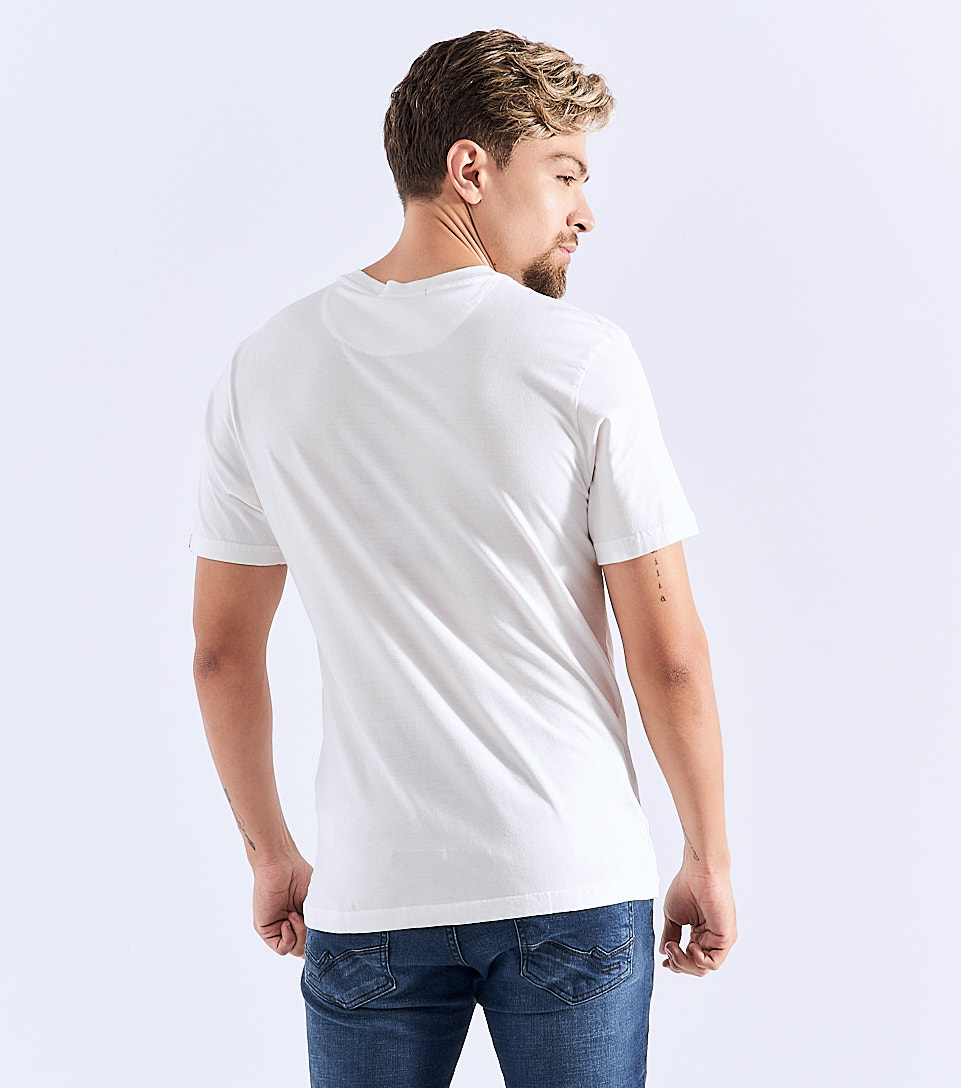T Shirt Para Hombre Unicolor Con Estampado En Delantero Unser 828300 AR