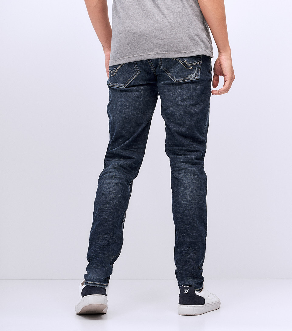 Jean Para Hombre Molderia Stell Con Proceso Oscuro Y Cinco Bolsillos Unser 827011 AZ