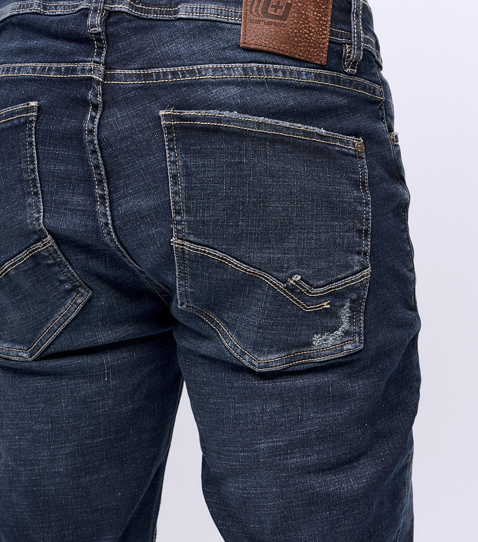 Jean Para Hombre Molderia Stell Con Proceso Oscuro Y Cinco Bolsillos Unser 827011 AZ