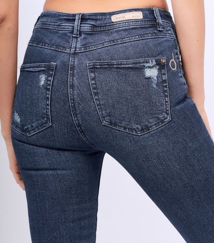 Jean Para Mujer Skinny Con Proceso Rotos Barcelona Trinity DerekAZ