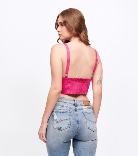 Blusa Para Mujer Corta De Tiras UnserFS