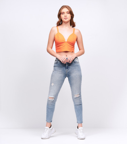 Blusa Para Mujer Corta De Tiras UnserNJ