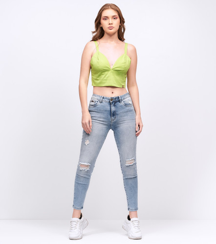 Blusa Para Mujer Corta De Tiras UnserVM