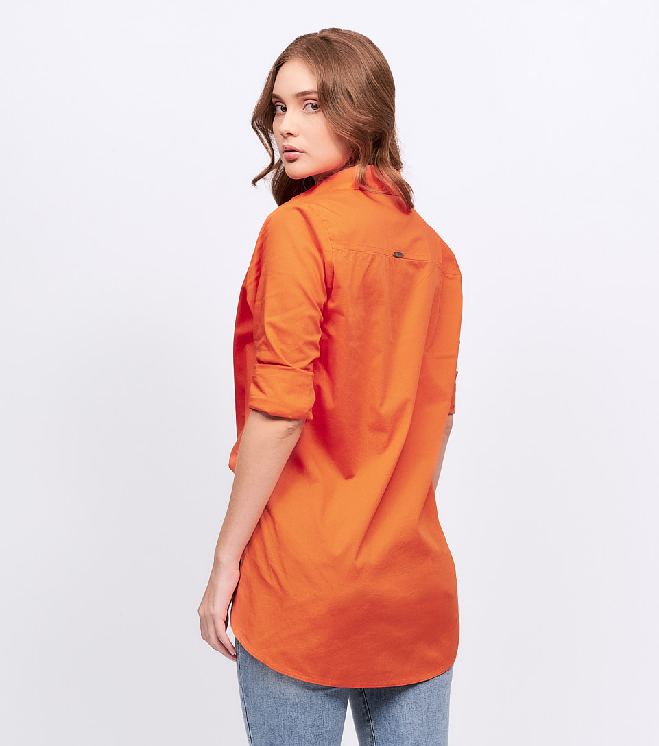 Blusa Para Mujer Camisera Oversize Manga Larga Unser 829491 BL