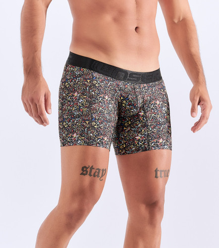 Boxer Para Hombre Bipack Combinado Con Elastico Marcado Texto UnserCU