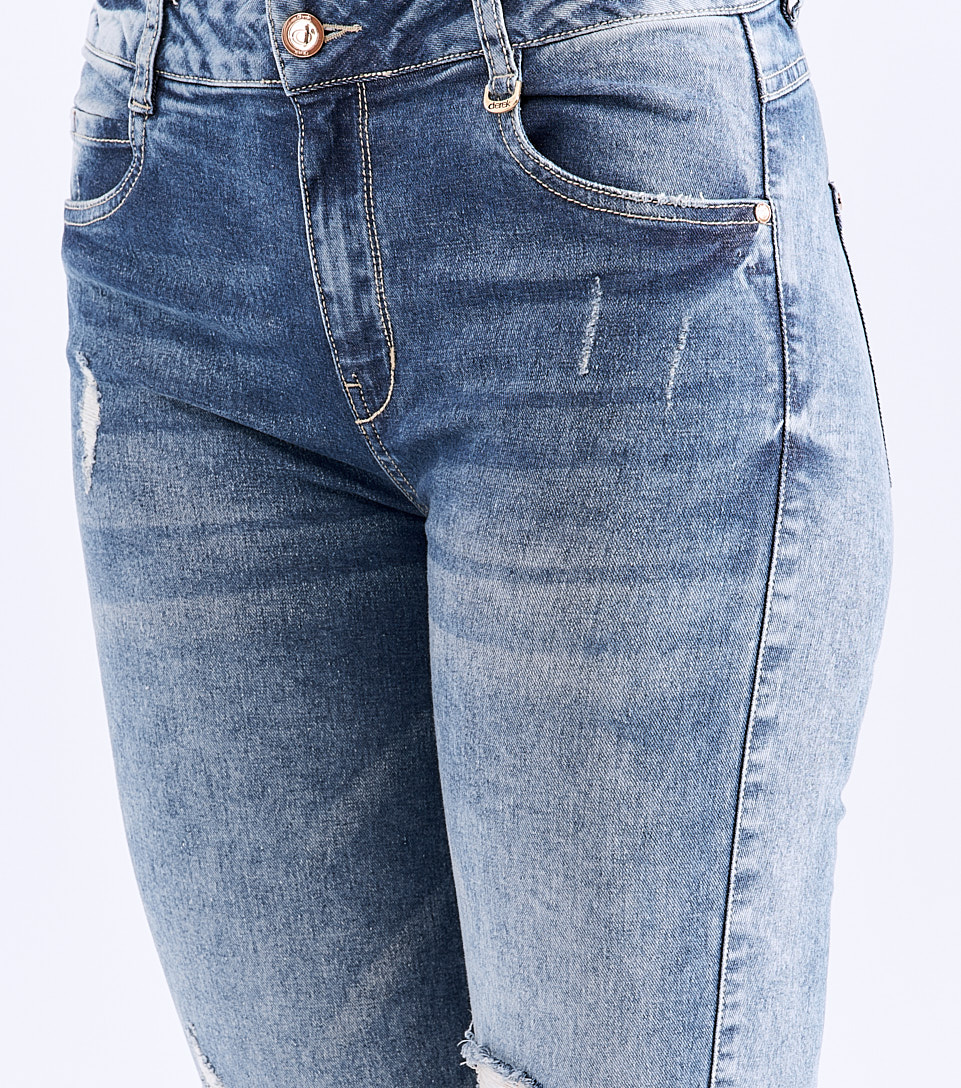 Barcelona Angela Jean Bota Skinny Bordado En Piernas Derek 827829 AZ