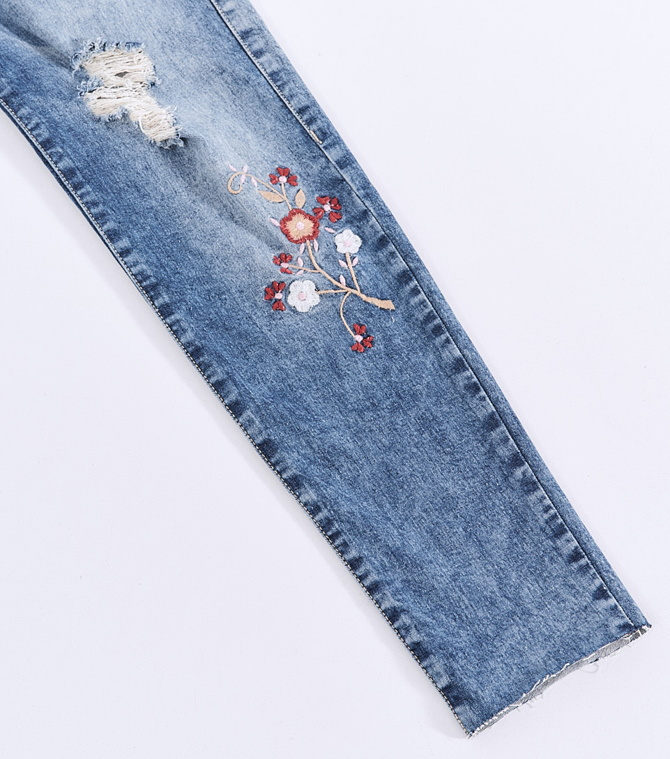 Barcelona Angela Jean Bota Skinny Bordado En Piernas Derek 827829 AZ