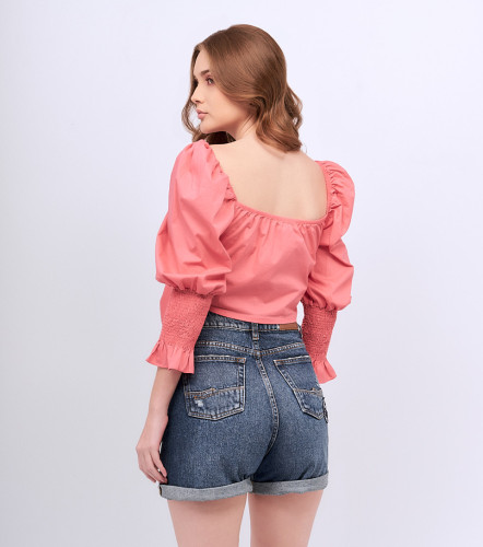 Blusa Para Mujer Corta Para Anudar UnserCO