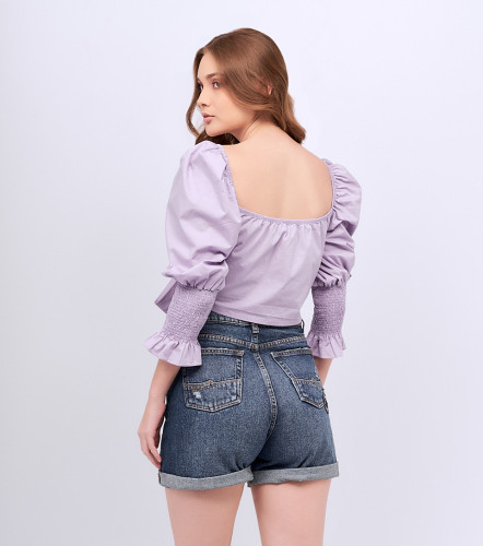 Blusa Para Mujer Corta Para Anudar UnserLI