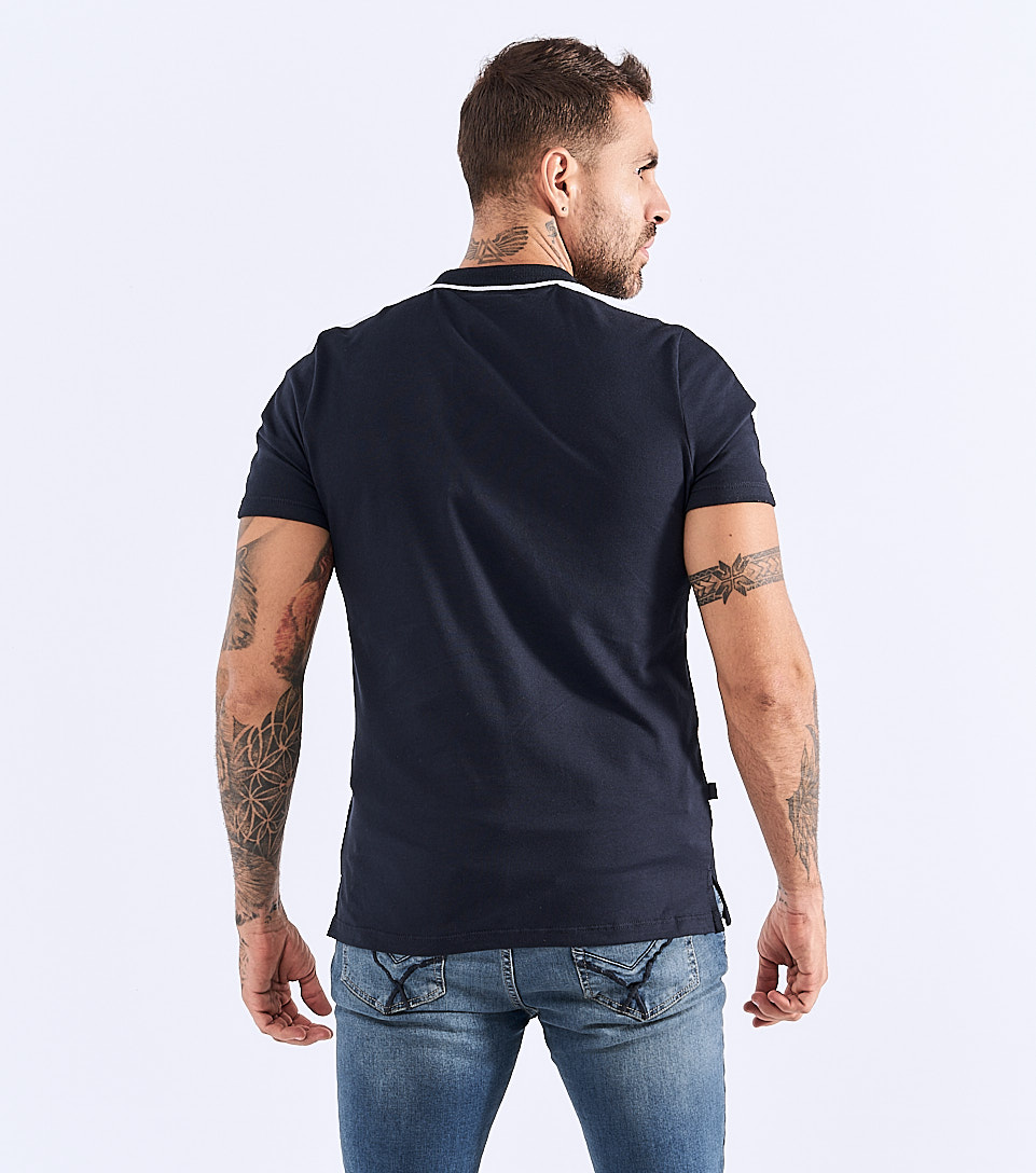 Ezio Polo Slim Fit Masculina Gas 827871 AO