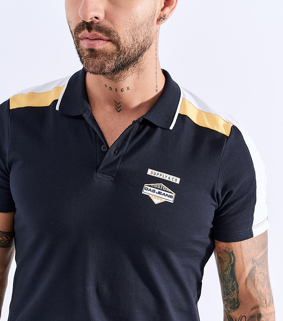 Ezio Polo Slim Fit Masculina Gas 827871 AO