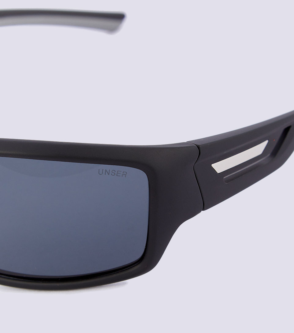 Gafas Dominic Polarizadas Cuadradas Con Estuche Unser 821152 GR