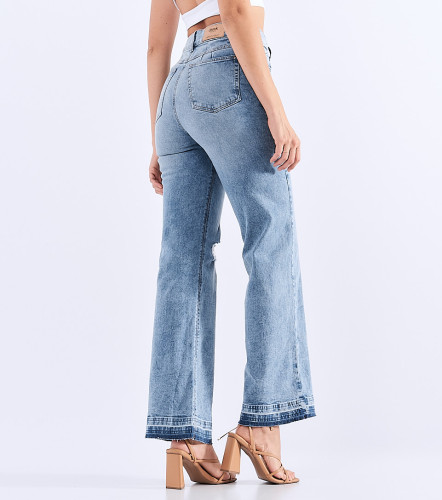 Jean Para Mujer Bota Recta Con Proceso Praga Atenea DerekAZ