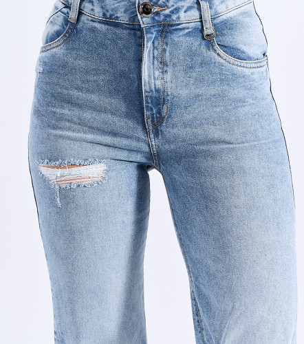 Jean Para Mujer Bota Recta Con Proceso Praga Atenea DerekAZ