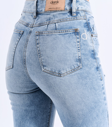 Jean Para Mujer Bota Recta Con Proceso Praga Atenea DerekAZ