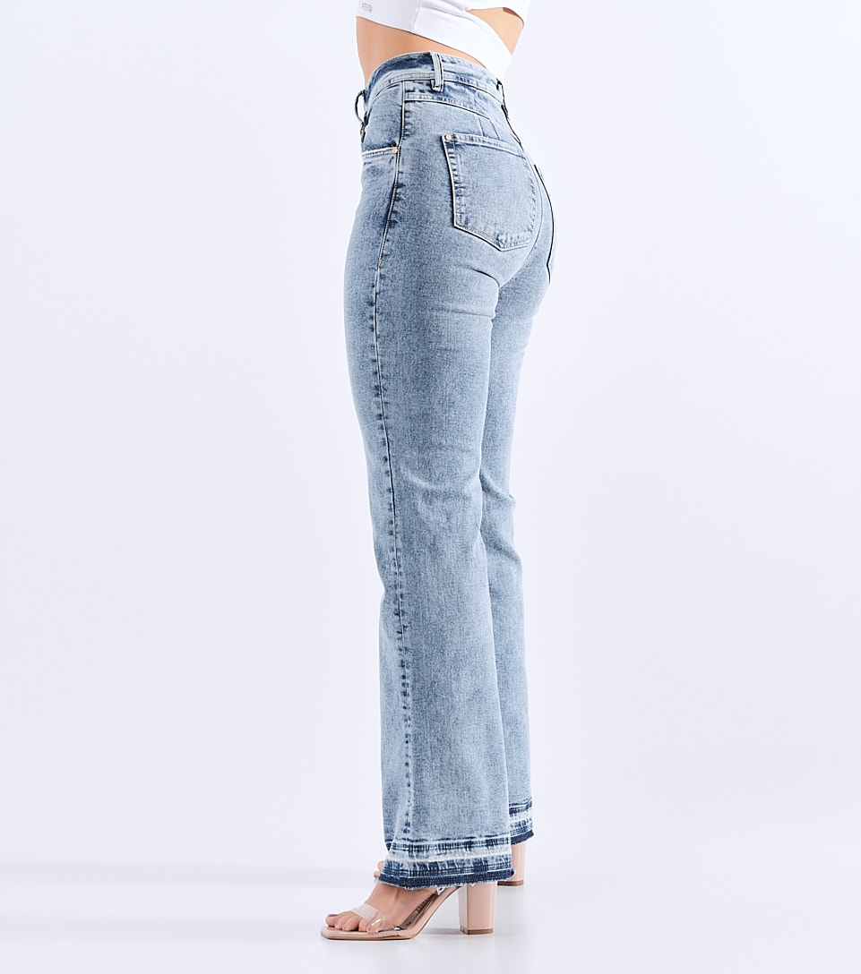 Jean Para Mujer Bota Straight Proceso Claro Praga Demetria Derek 827961 AZ