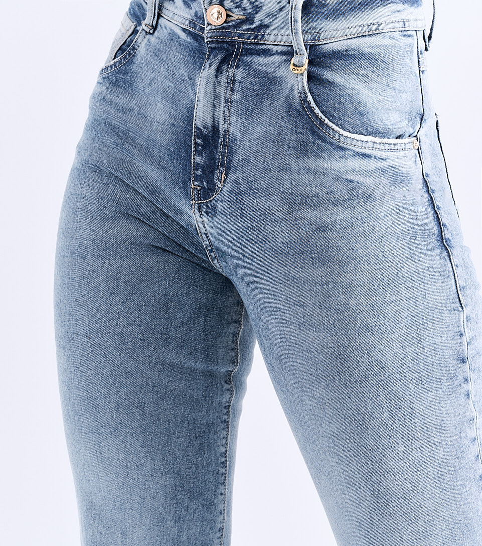 Jean Para Mujer Bota Straight Proceso Claro Praga Demetria Derek 827961 AZ