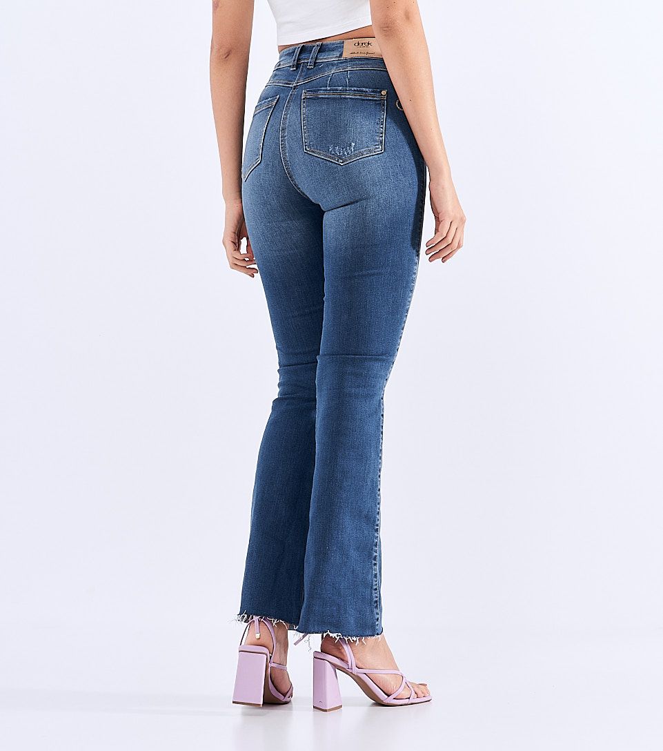 Jean Para Mujer Cinco Bolsillos Bota Recta Praga Daniela Derek 827865 AZ