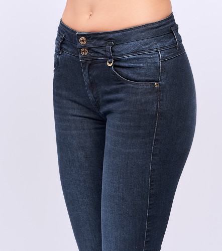 Jean Para Mujer Pull Up Bota Skinny Con Proceso Oscuro Praga Bora DerekAZ