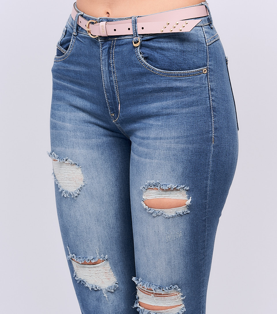 Jean Para Mujer Skinny Con Proceso Rotos Barcelona Dakota Derek 827958 AZ