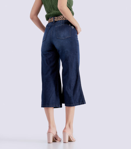 Jean Pra Mujer Tipo Culotte Bota Amplia Con Proceso Praga Farina DerekAZ