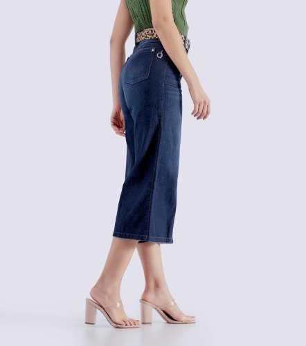 Jean Pra Mujer Tipo Culotte Bota Amplia Con Proceso Praga Farina DerekAZ