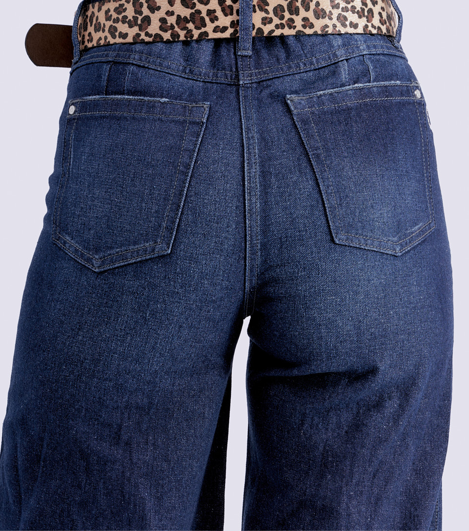 Jean Pra Mujer Tipo Culotte Bota Amplia Con Proceso Praga Farina Derek 827957 AZ