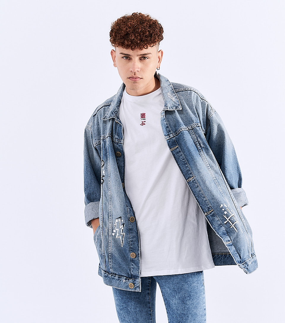 Juan Pablo Chaqueta En Denim Estampada Typer 826069 