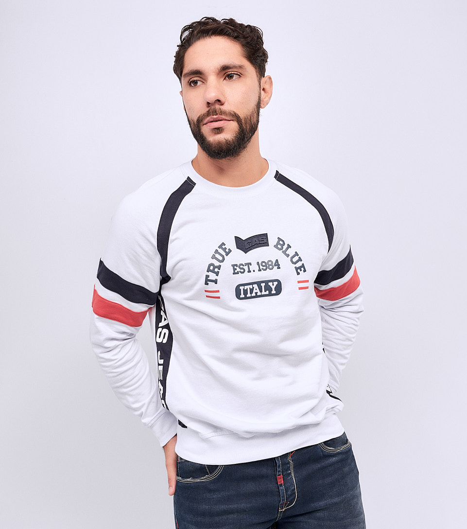 Swiss Buzo Estampado Masculino Gas 829453 BL