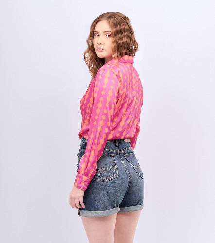 Blusa Para Mujer Camisera Manga Larga UnserFS